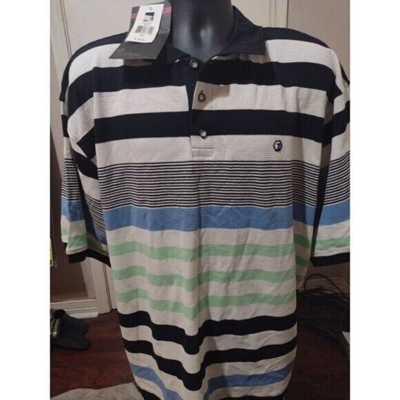 Southpole Other - NWT New South Pole MultiColor Short Sleeve Polo Shirt 3XL Cotton Striped